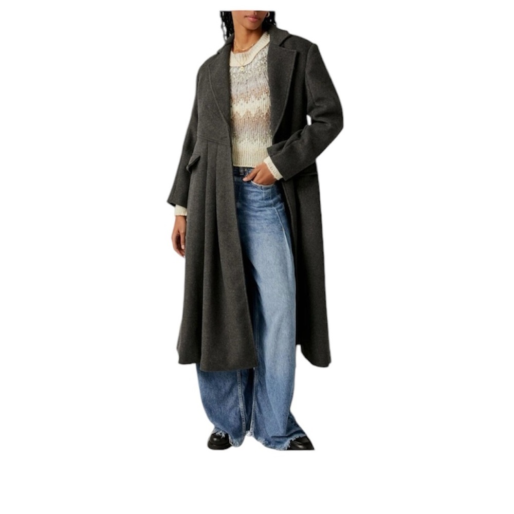 NWT Free People Victoria Long Coat - Wool